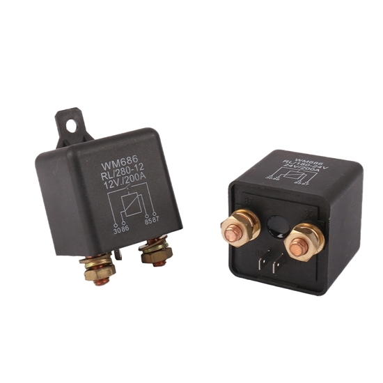 200A Automotive Starter Relay, 12V/24V DC