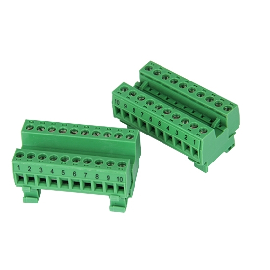 Pluggable Screw Terminal Block, 10P/ 20P, 300V, 8A