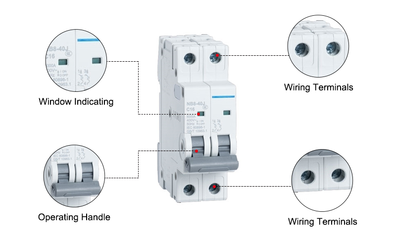 2 pole Miniature Circuit Breaker Details