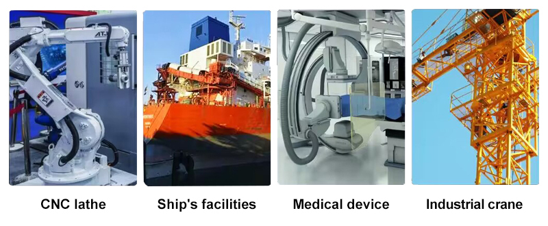 Cross rotary limit switch application