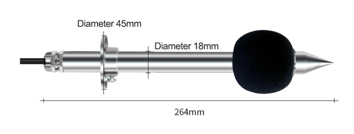 Noise sensor RS485 4-20ma 0-5v dimension