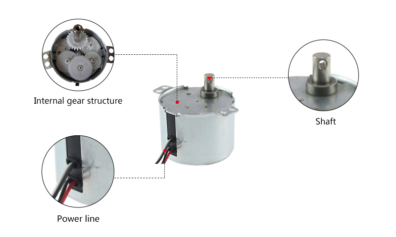 2.5rpm AC Synchronous Gear Motor Details