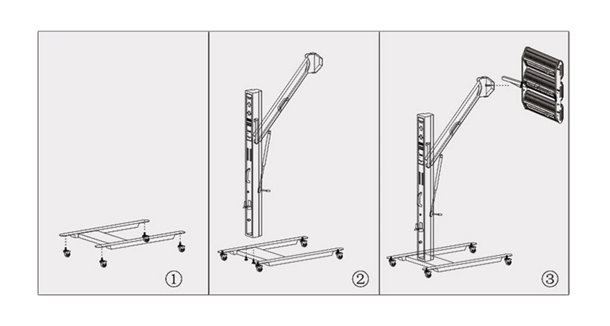 Infrared Paint Curing Lamp Installation Diagram