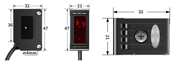TOF laser range sensor size
