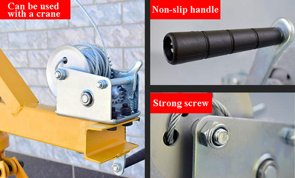 Hand winch details