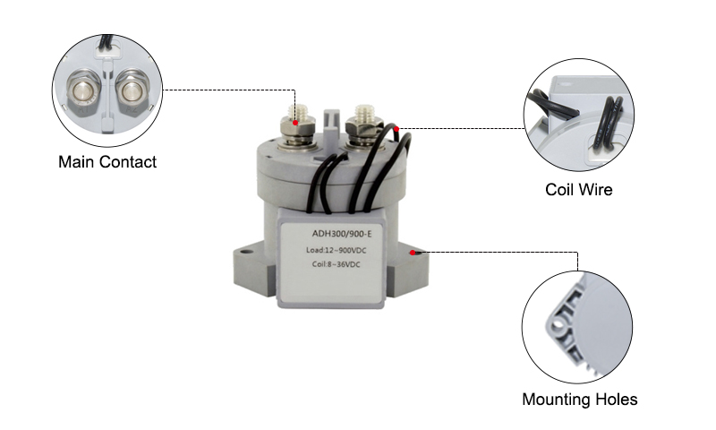 200A High Voltage DC Contactor Details