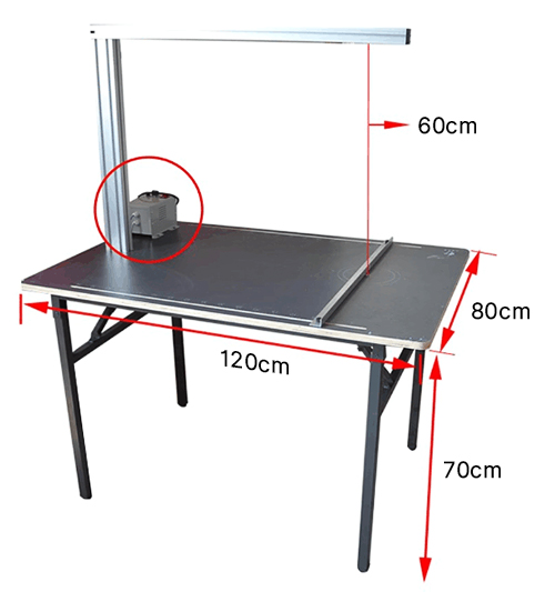 Hot Wire Foam Cutter Table dimension