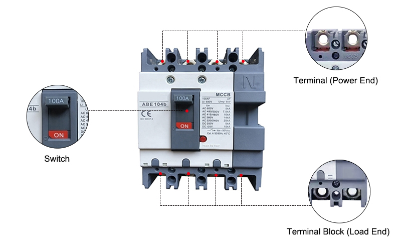 4 Pole Molded Case Circuit Breaker Details