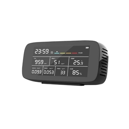 Indoor Air Quality Monitor, PM2.5/PM10/HCHO/TVOC/TEMP/HUM/AQI