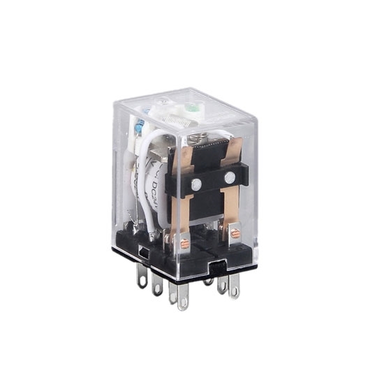 Electromagnetic Relay, DPDT, 12/24/110/220V coils