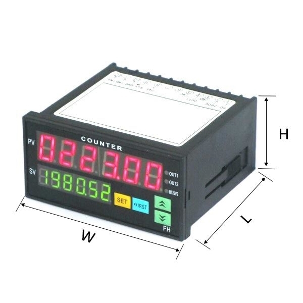 Digital Counter, 6 Digit, Up/Down, Number/Length/Batch