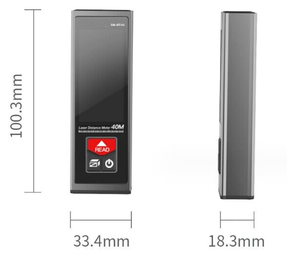 Bluetooth laser distance meter dimension