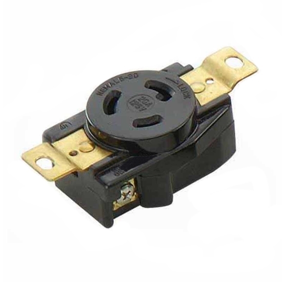 20A 125V Locking Receptacle, 2 Pole, 3 Wire