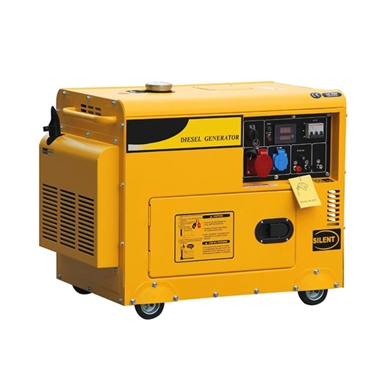 6kW (7.5kVA) Silent Diesel Generator, 1 Phase/3 Phase
