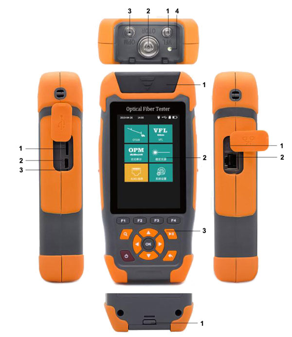 Mini pro OTDR fiber optic tester details