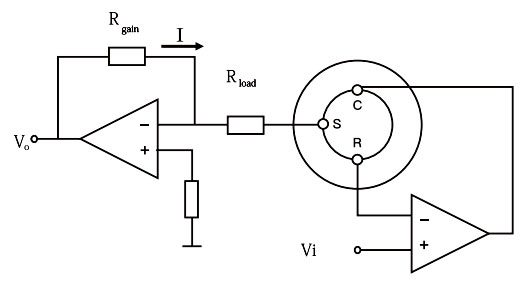 Gas sensor basic test circuit