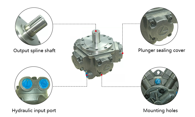 10hp Radial Piston Hydraulic Motor Details