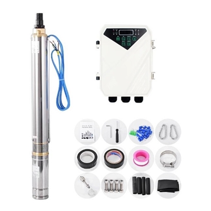 1.5 hp (1100W) Submersible/Deep Water Well Pump, 110VDC