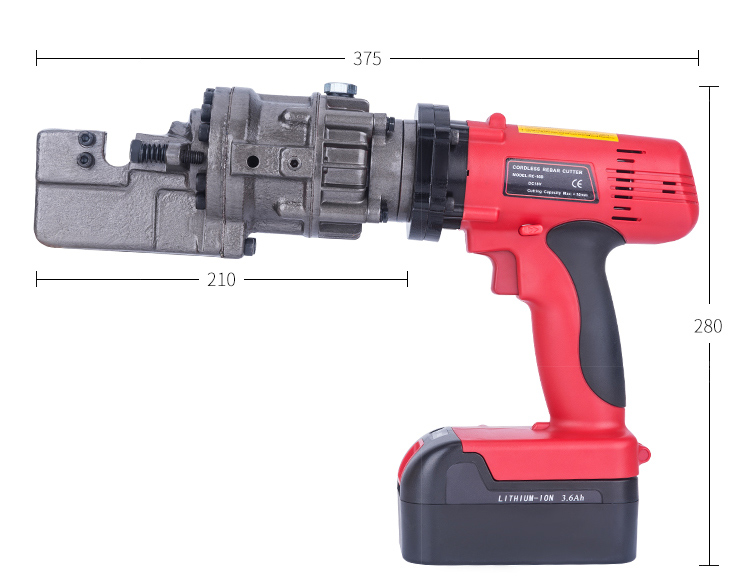 5/8" cordless rebar cutter dimension