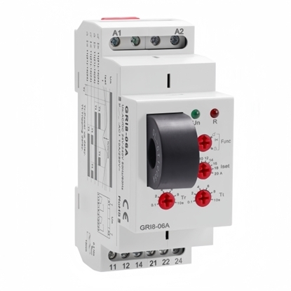 1-phase Current Monitoring Relay, 2-20A, 2×SPDT, AC/DC24V-240V