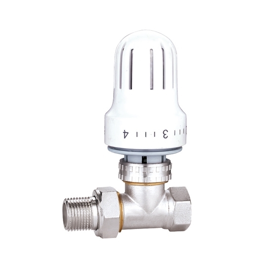 25mm Thermostatic Radiator Valve, Straight/Corner