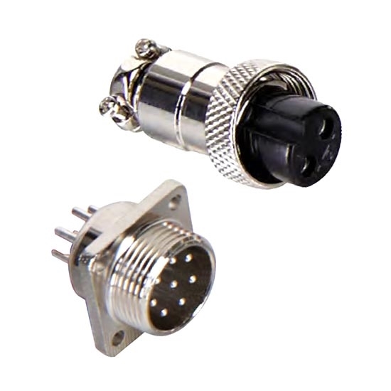 Circular Connector, 2/3/4/5/6/7/8/9/10 Pin, M16