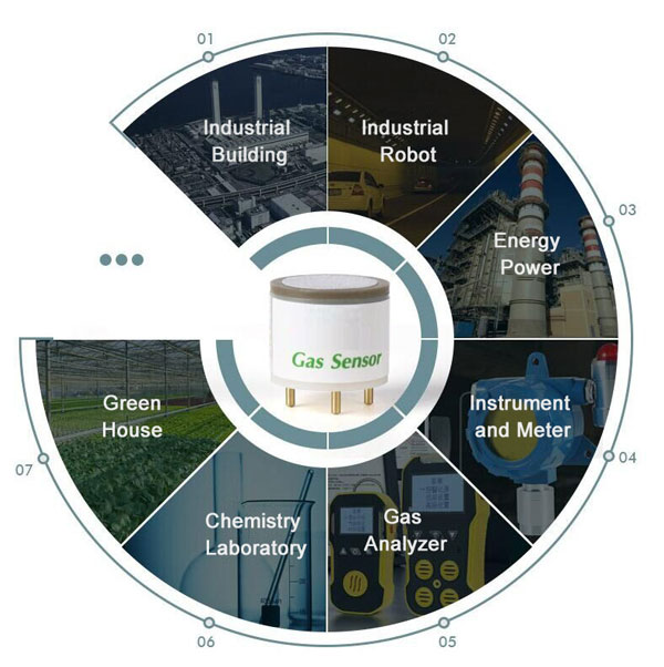 Electrochemical gas sensor applications