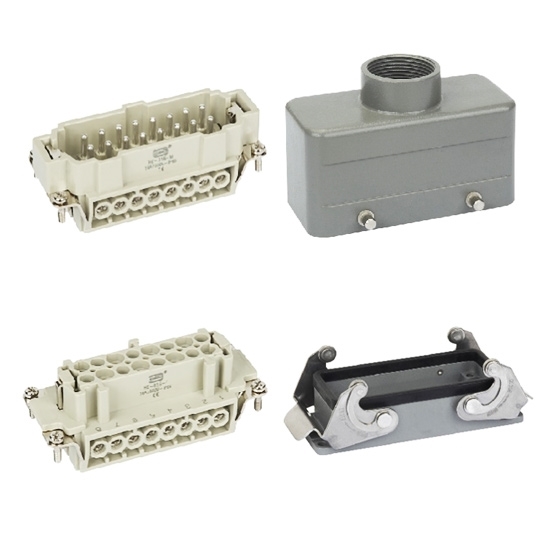 Heavy Duty Connector, 16 Pin, 250VAC/500VAC, 16A