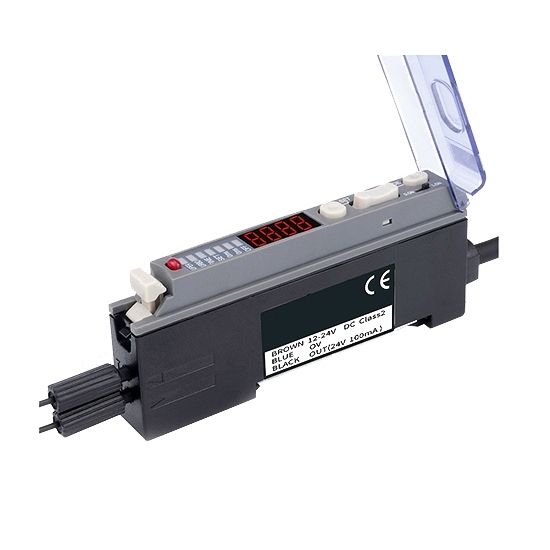 Single Digital Fiber Optic Amplifier, NPN/ PNP