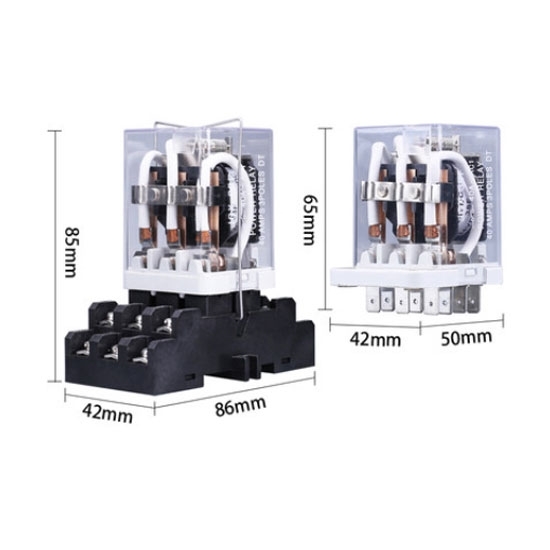 Electromagnetic Relay, 3PDT, 12/24/48/110/220V