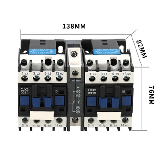 9 amp Mechanical Interlock AC Contactor