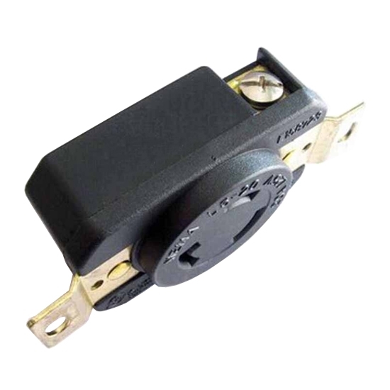 20A 125V Locking Receptacle, 2 Pole, 3 Wire