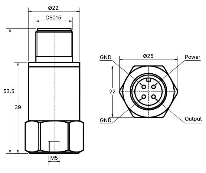 Piezo accelerometer sensor 1-5v dimension_1