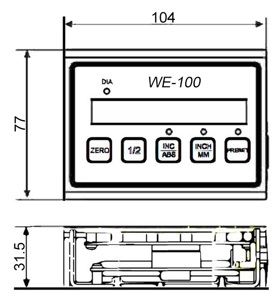 1 axis gidital readout