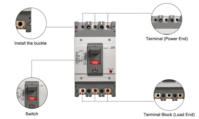 3 Pole Molded Case Circuit Breaker,250A-400A Details
